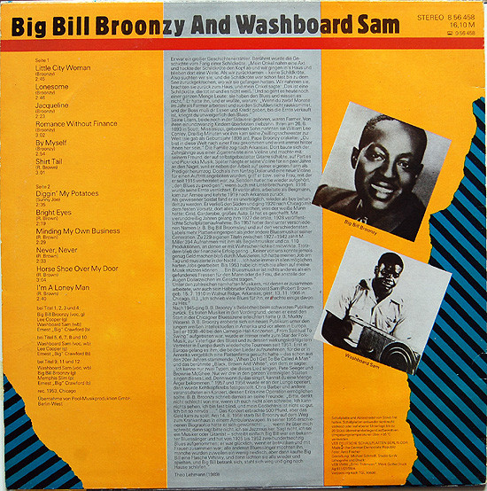 Big Bill Broonzy And Washboard Sam Blues Collection 13 vinyl