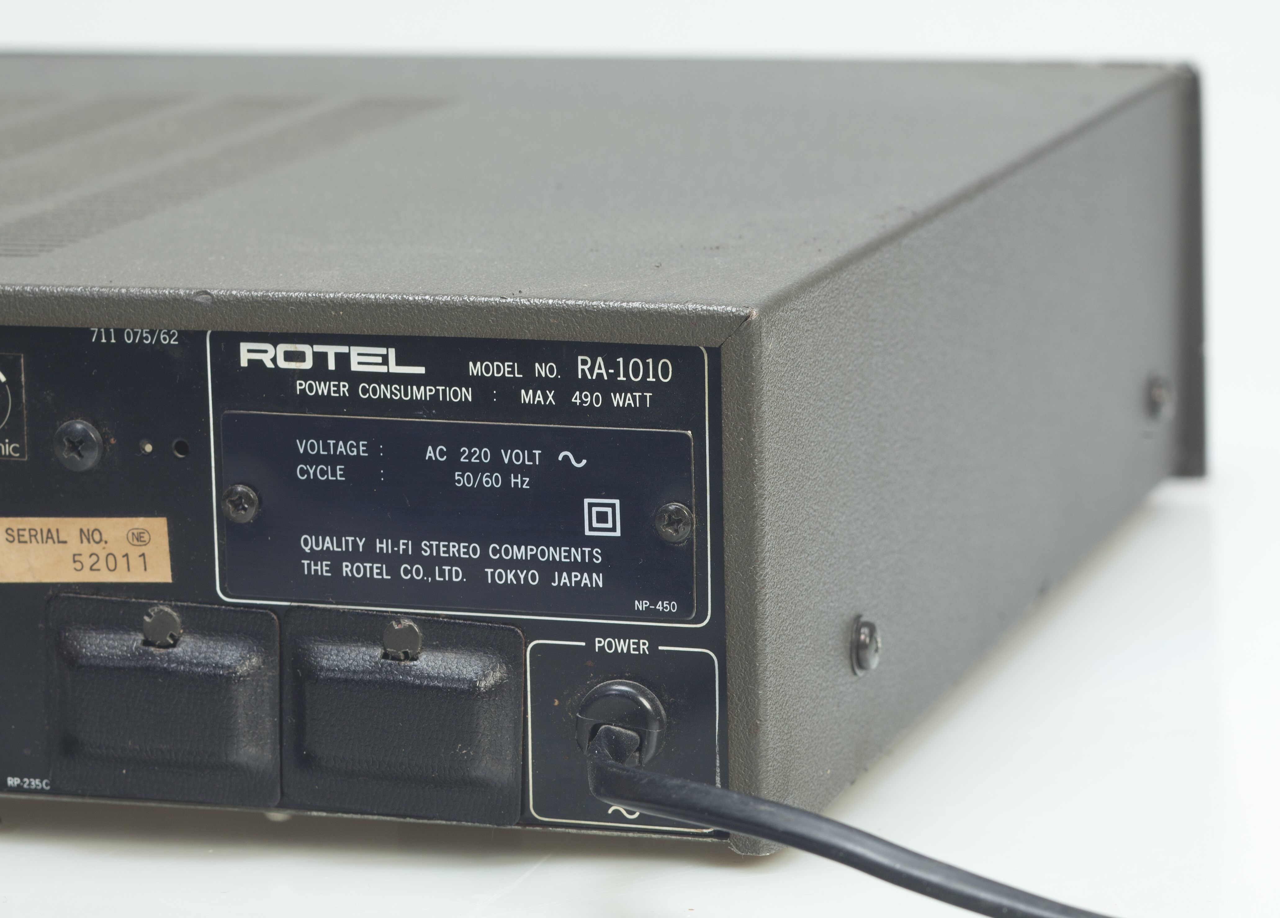 Rotel - RA-1010 + RE-1010 - zesilovač ke gramofonu