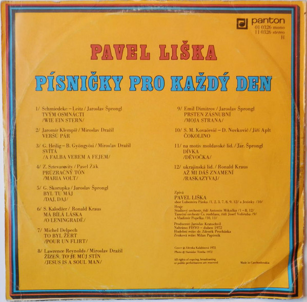 Pavel Liška - Písničky pro každý den