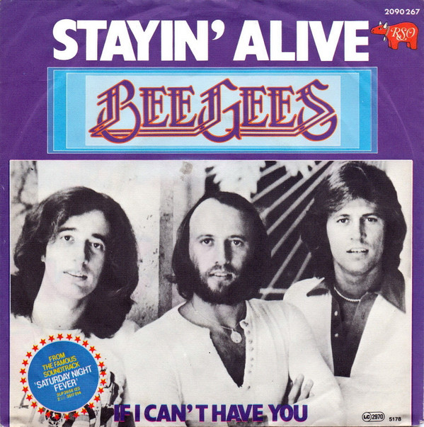 Bee Gees - Stayin' Alive / If I Can't Have You - vinyl records online Praha