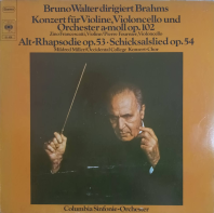 Bruno Walter dirigiert Brahms- Konzert für Violine, Violoncello und Orchester a-moll Op.102
