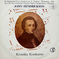 X Międzynarodowy Konkurs Im. F. Chopina • Warszawa 1975 (The IX International Chopin Piano Competition • Warsaw) - Kronika Konkursu