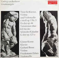 Ludwig van Beethoven - Trios Für Klavier, Violine Und Violoncello C-moll Op. 1 Nr. 3 Es-dur Op. 44 / Variationen Über »Ich Bin Der Schneider Kakadu« G-dur Op. 121 A
