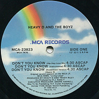 Heavy D. & The Boyz - Don't You Know / Moneyearnin' Mount Vernon