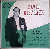 David Oistrach - Plays Encores