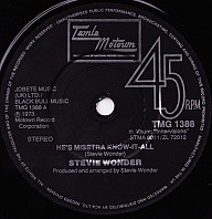 Stevie Wonder - He's Misstra Know It All / Boogie On Reggae Woman