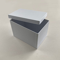 Vinyl Box - Úložný box na SP gramodesky bílý papír