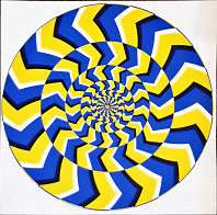 Slipmat - Blue Yellow spiral
