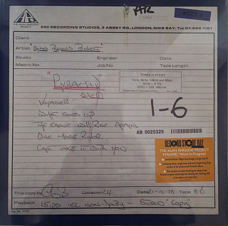 Alan Parsons Project - Pyramid Work In Progress