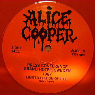 Alice Cooper - Press Conference Grand Hotel, Sweden 1987