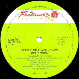 Bohannon - Let's Start II Dance Again