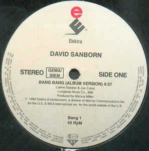 David Sanborn - Bang Bang / Soul Serenade