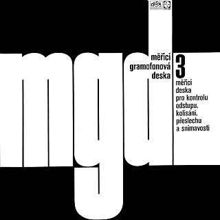 No Artist - Měřící gramofonová deska 3 (měřící deska pro kontrolu odstupu, kolísání, přeslechu A Snímavosti)