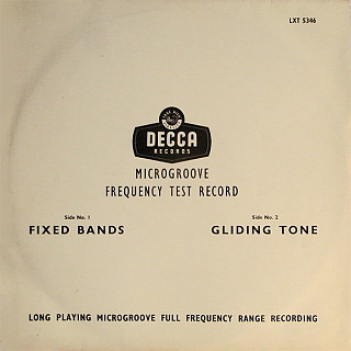 Frequency Test Record - Microgroove Frequency Test Record