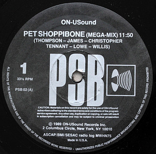 Pet Shop Boys - Pet Shoppibone (Mega-mix) / Device (Remix / Megamix)