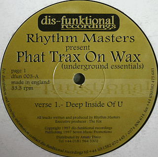 Rhythm Masters - Phat Trax On Wax (Underground Essentials)