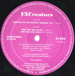 FX Creators - Survival Of The Trippest