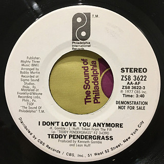 Teddy Pendergrass - I Don't Love You Anymore