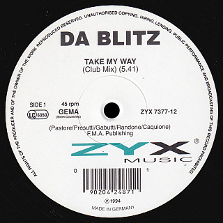 Da Blitz - Take My Way