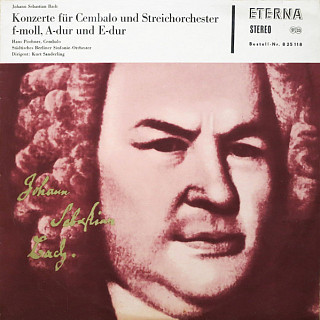 Johann Sebastian Bach - Konzerte Für Cembalo Und Streichorchester F-moll, A-dur Und E-dur