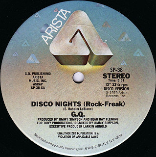 G.Q. - Disco Nights (Rock-Freak) / Boogie Oogie Oogie