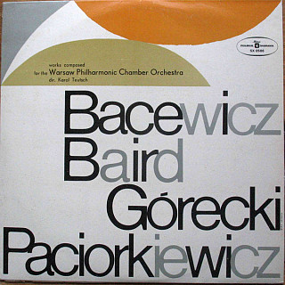 Various Artists - Works Composed For The Warsaw Philharmonic Chamber Orchestra