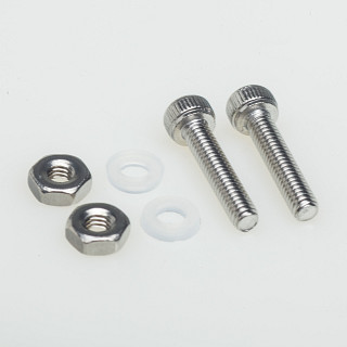 Screw headshell set - Upevňovací sada přenosky k headshellu stříbrná