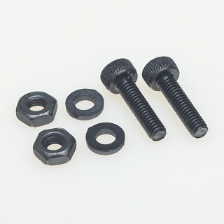 Screw headshell set - Upevňovací sada přenosky k headshellu černá