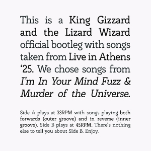King Gizzard & The Lizard Wizard - Songs From I'm In Your Mind Fuzz & Murder of the Universe Live In Athens '25