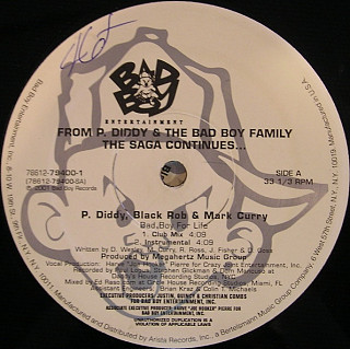 P. Diddy, Black Rob & Mark Cur - Bad Boy For Life
