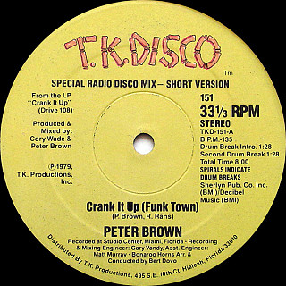 Peter Brown - Crank It Up (Funk Town)