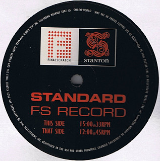 No Artist - Stanton Final Scratch Control Record Standard Version