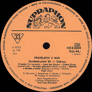Various Artists - Přátelství V Nás (Sovětská Píseň '83 Ostrava)