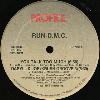 Run-D.M.C. - You Talk Too Much / Daryll & Joe (Krush-Groove 3)