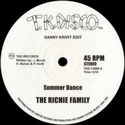 The Ritchie Family / Wild Honey - Summer Dance (Danny Krivit Edit) / At The Top Of The Stairs (Danny Krivit Edit)