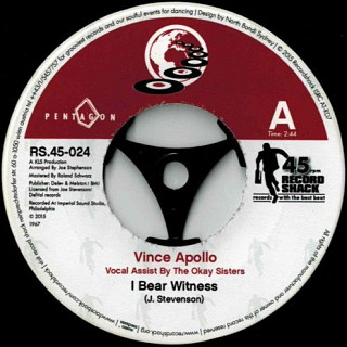 Vince Apollo / The Del Valians - I Bear Witness