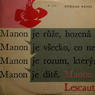 Vítězslav Nezval - Manon Lescaut
